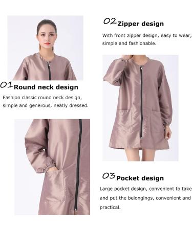 Unisex Professional Salon Smock Jacket | Hairdressing Cape & Cosmetology Uniform - XL Gold-Red - Buy Online on GoSupps.com