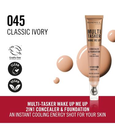  Rimmel RIMMEL Wake Me Up Concealer & Foundation 20ml - Classic Ivory - Buy Online on GoSupps.com