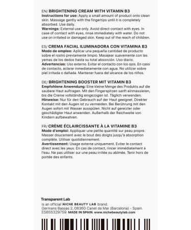 NIACINAMIDE GLOW CREAM - Brightening facial cream - Buy Online on GoSupps.com