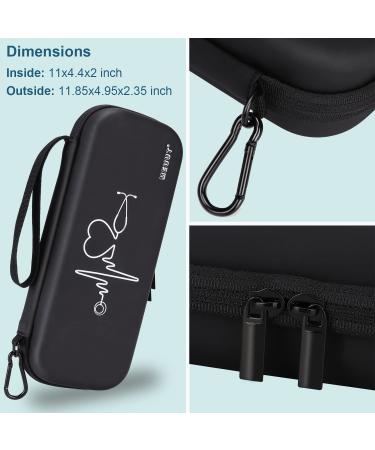 MEUUT 11pcs Nurse Stethoscope Case Kit - First Aid Bag with Penlights, Scissor, Bandage Wraps, Badge Holders - Nurse Accessories in Pu_black - Buy Online on GoSupps.com