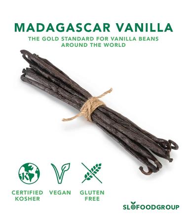 Slofoodgroup Madagascar Vanilla Beans - Extract Grade B Bourbon Vanilla Planifolia - 35 Count for Cooking, Baking, and Extract - Buy Online on GoSupps.com