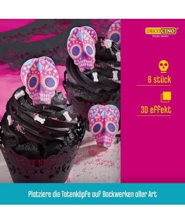 Buy Decocino Halloween Oblate Toten Heads - 3D Cake Muffin & Cupcake Decorations | International Shipping - Buy Online on GoSupps.com
