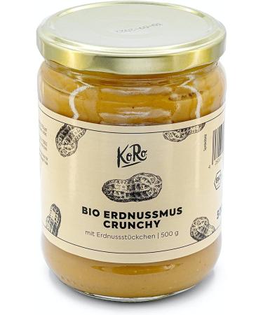 Koro Organic Crunchy Peanut Butter - 500g | Best International Shipping - Buy Online on GoSupps.com