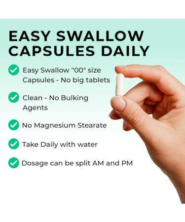 Chelated Magnesium Glycinate Supplements - 2750mg (303mg Mg) | 240 Capsules | Highly Bioavailable | Made in UK | Love Life Supplements - Buy Online on GoSupps.com