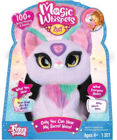 Fuzzy Friends Zoey Kitty Interactive Plush Pet Toy for Kids - Lifelike and Loveable Companion for Boys and Girls, Ages 4 - Buy Online on GoSupps.com