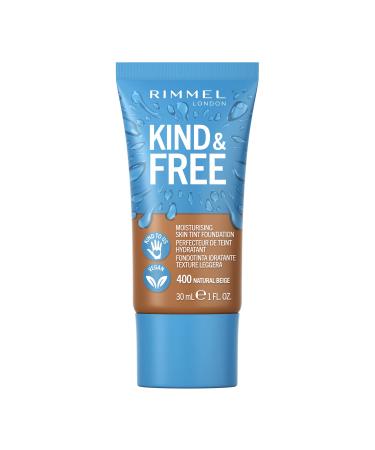 Rimmel Kind + Free Moisturising Skin Tint Foundation Natural Beige 400 Natural Beige 30 ml (Pack of 1)