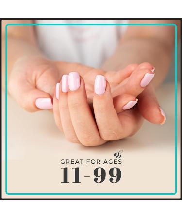 Semi Cured Gel Nail Strips - Long Lasting Nail Polish Stickers - Easy Application - Light Pink - Buy Online on GoSupps.com