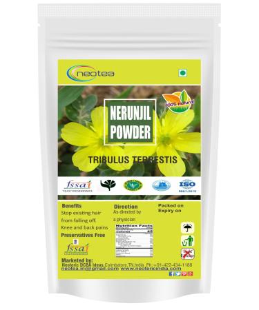 Neotea Nerunjil Powder Nerunji Mull Gokhru Tribulus terrestris Nerinjil Crushed Natural & Organic Helps in Immunity & Energy 1kg 10.58 Ounce (Pack of 1)