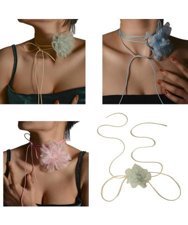 Oralgos Retro Flower Collar - Unique & Stylish Jewelry Choker Chain for Parties & Gatherings - Buy Online on GoSupps.com