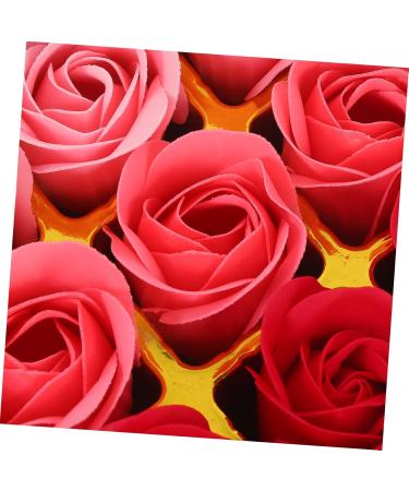 minkissy 12 Rose Soap Valentines Valentines Plushie Rose Flower Bath Soap Box with Bear Christmas Sto Rose Petal Soap Floral Scented Bath Soap Rose Bath Soap - Buy Online on GoSupps.com