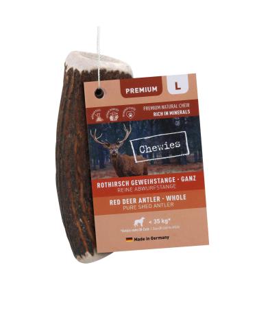 Chewies chewing antlers for dogs - whole antler - red deer antler - natural and rich in minerals size L
