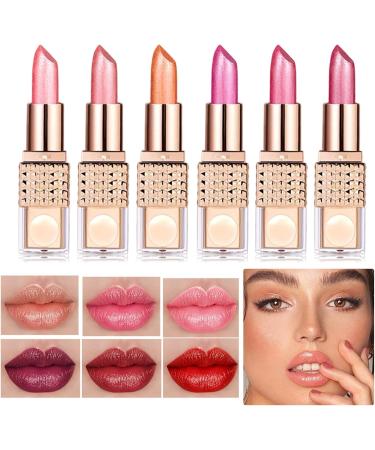  Ceprznvey Shimmer Lipstick Lipstick Set Long Lasting Moisture Rich Smooth Texture Lightweight Feel Easy Application Soft Finish Lip Sticks for Parties Everyday Use - Buy Online on GoSupps.com