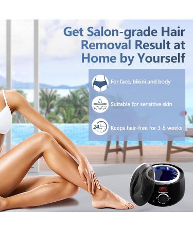 Wax Warmer Waxing Kit for Women and Men: Digital Waxing Kit Wax Hair Removal with 4-Pack Hard Wax Beads 30 Wax Sticks- at Home Wax Kit for Full Body Brazilian Bikini Eyebrow Face Sensitive Skin Wax Pot - Buy Online on GoSupps.com