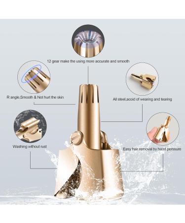 GROGG Nose Hair Trimmer - Waterproof Hypoallergenic Manual Trimmer for Men & Women | 12 Double-Edged Blades for Smooth Trimming - Buy Online on GoSupps.com
