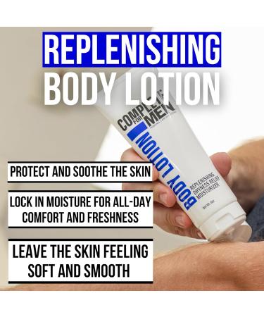 Best Men's Body Lotion for Dry Skin | Non-Greasy Moisturizer with Shea Butter & Aloe Vera | 24 Hour Hydration - Buy Online on GoSupps.com