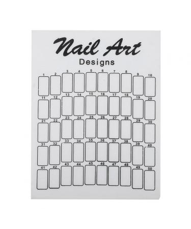 50pcs Nail Display Board Glass Professional Nail Accessories for Manicure Store( )