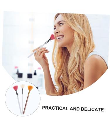 FRCOLOR 9 Pcs Makeup Fan Brushes Set - Highlighter Powder & Face Makeup Tools - Assorted Colors - International Shipping - Buy Online on GoSupps.com
