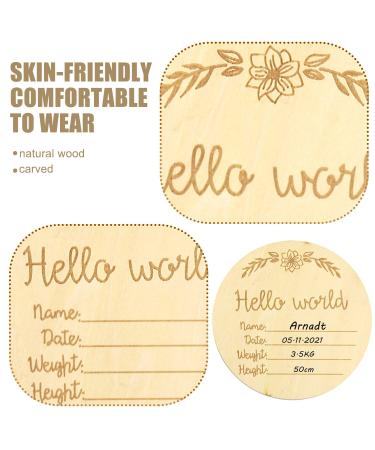 Wooden Baby Milestone Cards - 12-Piece Pregnancy & Monthly Gift Set for Expectant Mothers - Buy Online on GoSupps.com