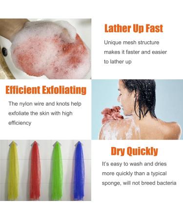 Authentic African Net Sponge | Exfoliating Bath Cloth & Body Scrubber - Pink | International Shipping - Buy Online on GoSupps.com