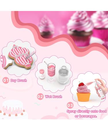 Buy Wwtop Edible Glitter 10g - Pink Glitter Powder for Drinks Cakes Cocktails & Fondant | Tasteless Glitter Spray & Food Coloring Dust - Buy Online on GoSupps.com