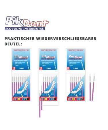 Buy Pikdent Interdental Brushes - 7 Sizes in 1 Pack | Perfect for Dental Care - International Shipping Available - Buy Online on GoSupps.com