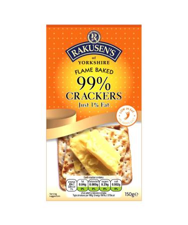 Rakusen's 99% Fat Free Crackers 150g