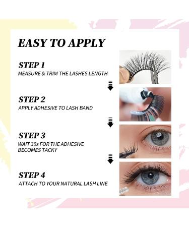 False Cat Eye Wispy 3D Natural Look Faux Mink Fake Eyelashes - 10 Pairs | Reusable & Lightweight | Easy To Apply & Contact Lens Friendly | Cruelty-Free - Buy Online on GoSupps.com