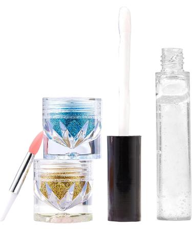 TingHaoO Two Colors Glitter Lipstick Set Moisturizing Lip Gloss Long Lasting Lip Makeup - Buy Online on GoSupps.com