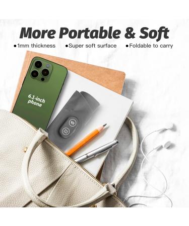 Portable 100% Natural Jade Heating Pad for Cramps & Back Pain Relief - Cordless & Wearable Electric Heat Pad - Mini Menstrual Heat Pads for Belly & Back - Grey - Gift for Her/Him - Buy Online on GoSupps.com