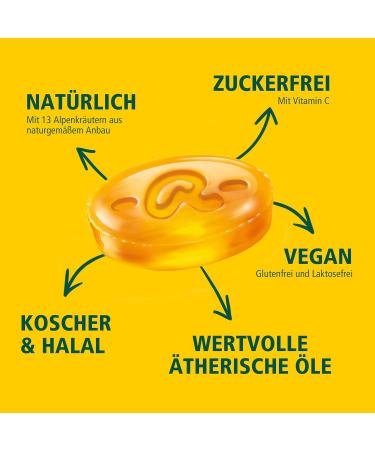 Ricola Alps Sage Herbal Candies - 50g Sugar-Free Vegan Swiss Treats with 13 Alpine Herbs & Vitamin C - Buy Online on GoSupps.com