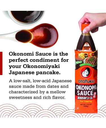 Otafuku Okonomi Sauce - Vegan Japanese Topping for Okonomiyaki Pancakes (17.6 oz) - 1.1 lb - Buy Online on GoSupps.com