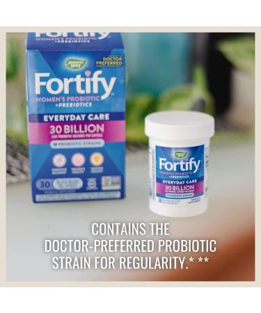 Nature's Way Fortify Women's Probiotic 30 Billion - 10 Strains, Digestive & Immune Support, No Refrigeration, 30 Capsules - Buy Online on GoSupps.com