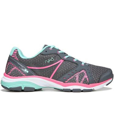 Ryka Women's Vida RZX Oxford - 35.5 EU - Iron Grey Hyper Pink Yucca Mint | International Shipping Available - Buy Online on GoSupps.com