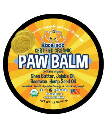 USDA Certified Organic Paw or Nose Balm for Dogs | 2/4/8/16oz | Natural Soothing & Healing for Dry Cracking Rough Pet Skin | Protect & Restore Cracked and Chapped Dog Paws & Pads | Better Than Paw Wax Paw Balm 2 oz