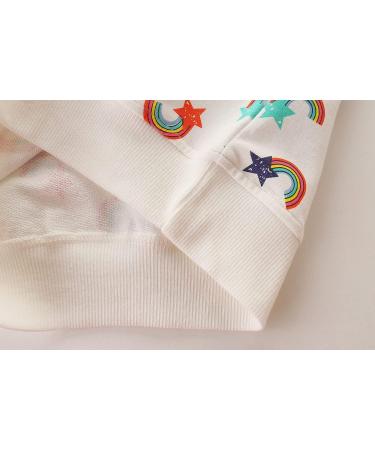 Girls Cotton Sweatshirt | Long Sleeve Toddler Jumper | Age 3-4 Years | White - Buy Online on GoSupps.com