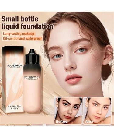 OHCVG Natural Finish Foundation Full Coverage Concealer Foundation Brightening and Anti-Sebum Matte Foundation Long-Lasting Waterproof Lightweight Foundation - Buy Online on GoSupps.com