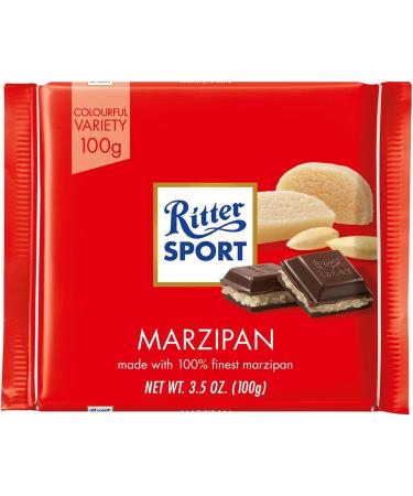  Ritter Sport Ritter Sport Chocolate with almond paste 100g - Pack of 12 - Buy Online on GoSupps.com