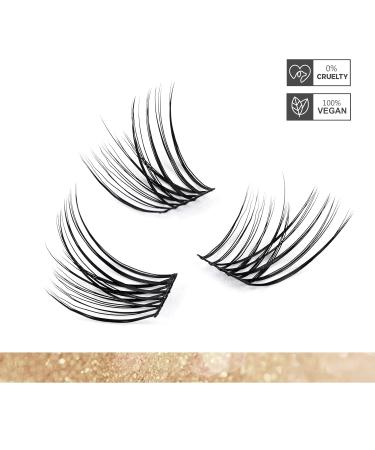 Buy Lankiz 0.07 C Curl 12mm Single False Eyelashes - 72 PCs Cluster Lashes for DIY Extensions | Natural Look at Home - Buy Online on GoSupps.com