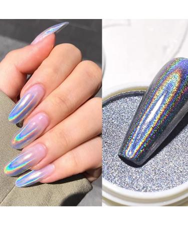 6 Color Chrome Powder for Nails Gold Silver Pink Chrome Nail Power Iridescent Metallic Mirror Nail Powders for Nail Art DIY Accessories - Buy Online on GoSupps.com