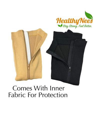 Shop Petite Open Toe Compression Socks 20-30 mmHg - 2 Pairs Beige (P-2XL) | International Shipping Available - Buy Online on GoSupps.com