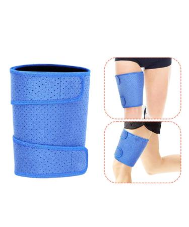 Alomejor Adjustable Thigh Compression Sleeve for Basketball - Blue | Muscle Fatigue Guard for Sports - International Shipping Available - Buy Online on GoSupps.com