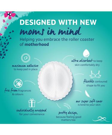 Lil-Lets Breast Pads - Ultra-Thin Absorbent & Fragrance-Free - 120 Individually Wrapped Nursing Pads for Maximum Comfort & Protection Postpartum - Buy Online on GoSupps.com