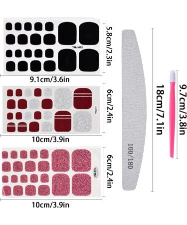 Formicone Self-Adhesive Toenail Film - 352 Nail Art Stickers with Nail Files & Shaver | Perfect for Easy Toenail Decoration - Buy Online on GoSupps.com