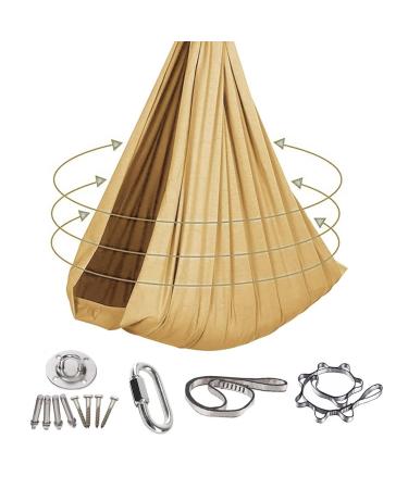 SSIMOO Stretchy Sensory Body SOX full-body refusal wrap for children and adults with autism and anxiety-stress relief and relaxation (color: gold size: 100x280cm) 100x280cm gold