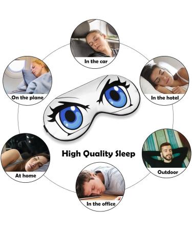 LynaRei Cartoon Woman Sleeping Mask - Adjustable Blindfold for Blocking Out Light - Anime Style-4 - Buy Online on GoSupps.com