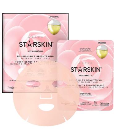 STARSKIN Camellia 2-Step Oil Sheet Mask - Nourishing and Brightening