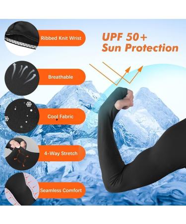 Zokjsw Women's Bolero UV Protection Scarf & Fingerless Gloves - Cooling Arm Sleeves for Sun Protection - Buy Online on GoSupps.com
