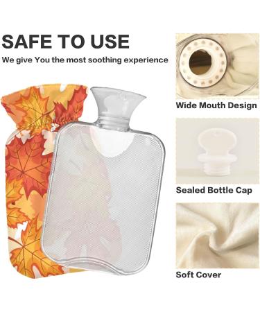 Autumn Hamper Leaf Heat Bottle - 2L Large Hot Water Bag for Pain Relief & Therapy - Buy Online on GoSupps.com
