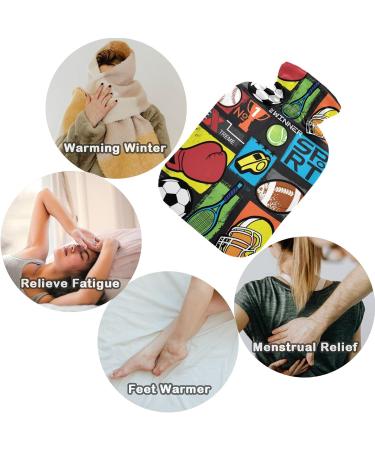 NAANLE Cartoon Sport Water Bottle 2L - Large Hot Water Bottle for Bed Hand & Feet Pain Relief & Heat Therapy - Buy Online on GoSupps.com