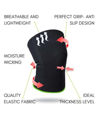 Ikido Knee Compression Sleeve | Ultimate Knee Support Brace for Men & Women | Size Medium - Buy Online on GoSupps.com